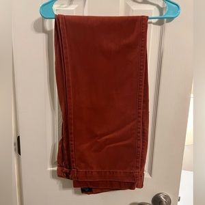 Men burnt orange pants